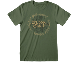 LORD OF THE RINGS middle earth/olive green TS