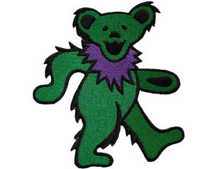 GRATEFUL DEAD green dancing bear WPATCH