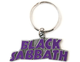 BLACK SABBATH wavy logo metal KEYCHAIN