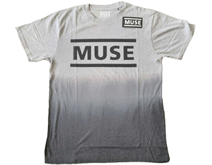 MUSE logo dip dye/white TS