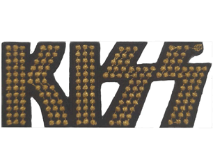 KISS gold studded logo WPATCH