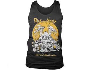 RICK AND MORTY rest and ricklaxation TANK TOP TS
