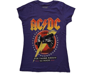 AC/DC for those about to rock 81/purple skinny TS