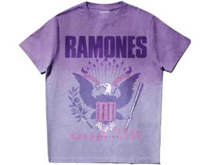 RAMONES mondo bizarro wash collection/purple TS