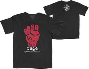 RAGE AGAINST THE MACHINE red fist TS