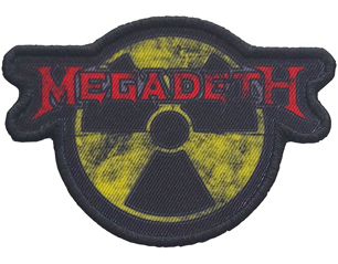 MEGADETH hazard logo PATCH