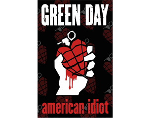 GREEN DAY american idiot HQ TEXTILE POSTER
