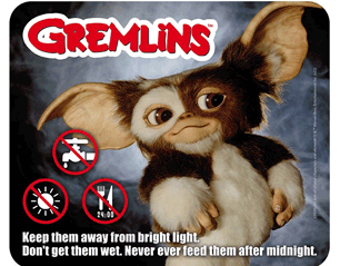 GREMLINS gizmo 3 rules MOUSEPAD