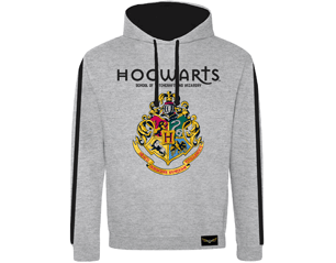 HARRY POTTER hogwarts crest/heather grey HOODIE
