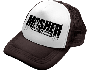 MOSHER mosher white trucker CAP