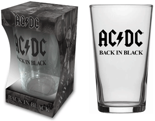AC/DC back in black beer glass COPO