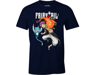 FAIRY TAIL attack of fairy/navy blue TSHIRT