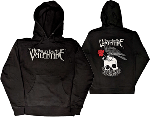 BULLET FOR MY VALENTINE logo and raven bp HOODIE