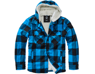 BRANDIT lumberjacket hooded black-blue 3172.183 JACKET