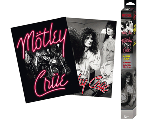 MOTLEY CRUE neon and straightjackets set of 2 POSTERS