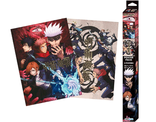 JUJUTSU KAISEN group and schools set of 2 POSTERS