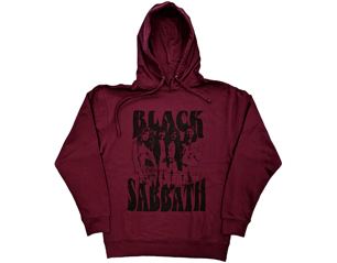 BLACK SABBATH band and logo/maroon red HOODIE
