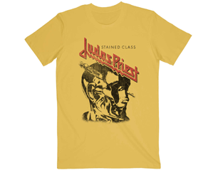 JUDAS PRIEST stained class vintage head/yellow TSHIRT
