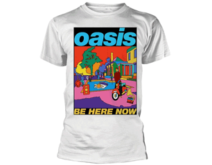 OASIS be here now WHITE TSHIRT