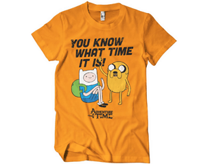ADVENTURE TIME you know what time it is ORANGE TSHIRT