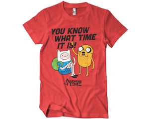 ADVENTURE TIME you know what time it is RED TSHIRT