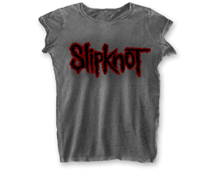SLIPKNOT logo burn out skinny TS