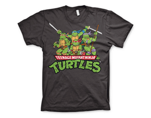 TMNT distressed group/grey TS