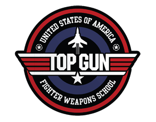 TOP GUN fighter weapons school STICKER
