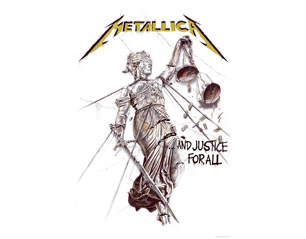 METALLICA and justice for all HQ TEXTILE POSTER