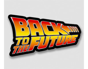 BACK TO THE FUTURE logo STICKER