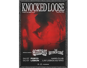 KNOCKED LOOSE lisboa 05 jul TICKET