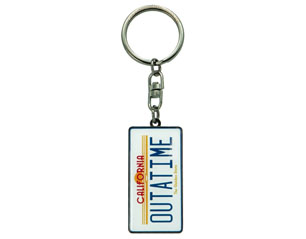 BACK TO THE FUTURE outatime METAL KEYCHAIN
