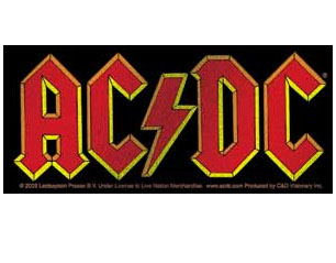 AC/DC glitter logo STICKER