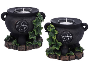 PENTAGRAM ivy cauldron candle HOLDER