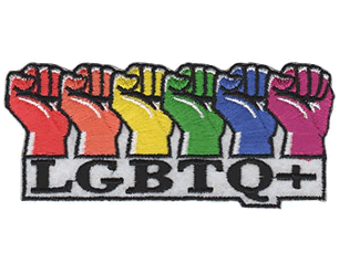 LGBTQIA+ rainbow fists WPATCH