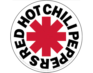 RED HOT CHILI PEPPERS asterisk logo STICKER