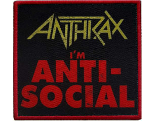 ANTHRAX anti social PATCH