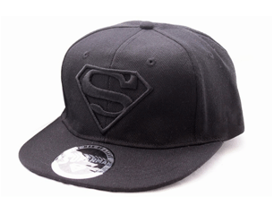 SUPERMAN logo all black snapback CAP