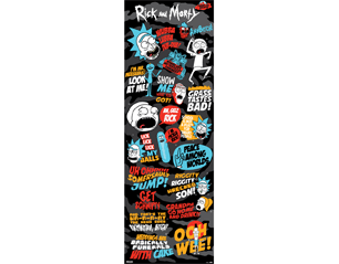 RICK AND MORTY quotes ppge8049 DOOR POSTER