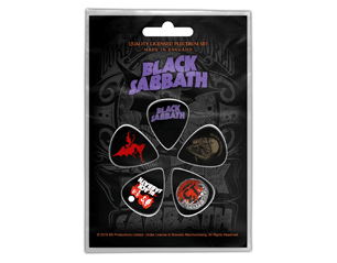 BLACK SABBATH purple logo GUITAR PICKS