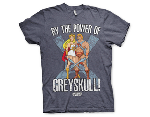 MASTERS OF THE UNIVERSE by the power of greyskull/navy heather TS