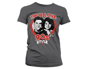 SAVED BY THE BELL true love 90s style skinny/dark gry TS