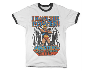 MASTERS OF THE UNIVERSE i have the power ringer/wht TS TS