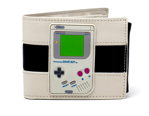 NINTENDO bifold with rubber badge and printed logo/black WALLET