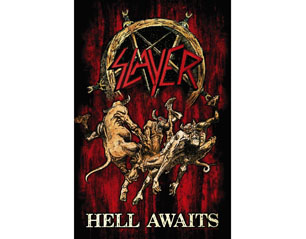 SLAYER hell awaits HQ TEXTILE POSTER