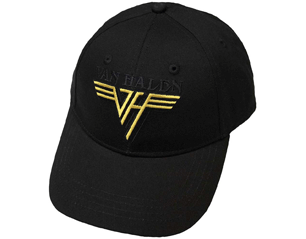 VAN HALEN text and yellow logo baseball CAP