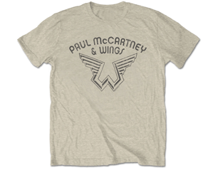 PAUL MCCARTNEY wings logo/natural TS