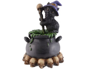 CATS witch cat stirring the couldron 837-2225 FIGURE