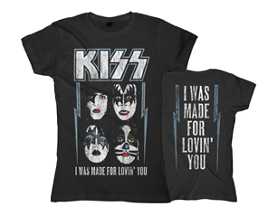 KISS made for lovin you with backprint skinny TS