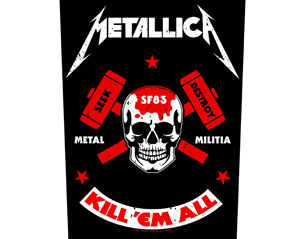METALLICA metal militia BACKPATCH